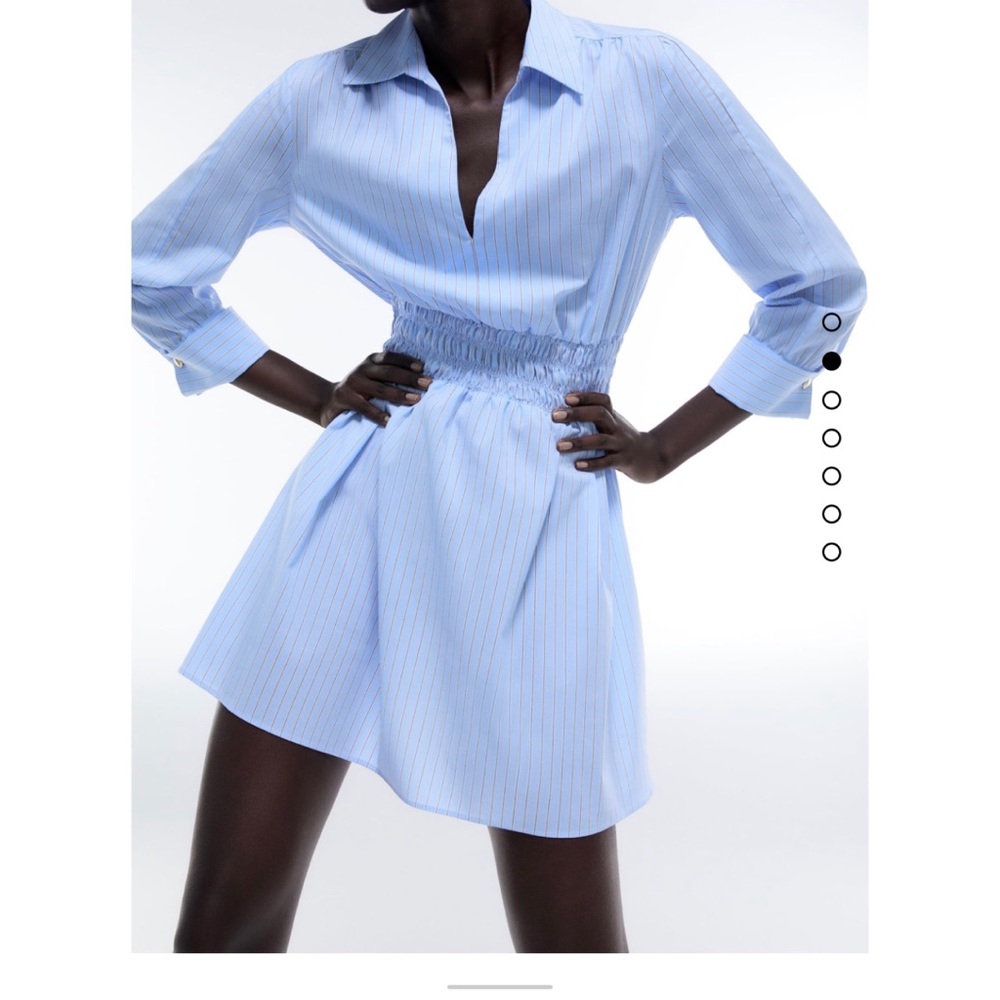 NWT Zara Striped Shirt Dress